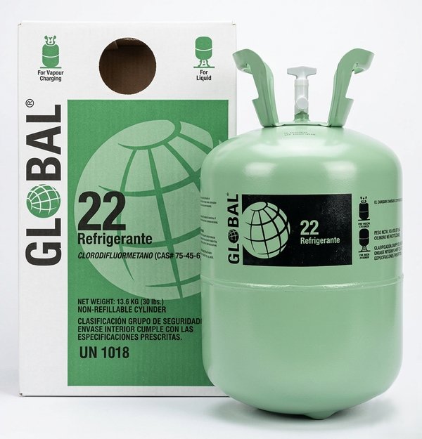 Gas Refrigerante R22 Global - Garrafa 13.6 kg