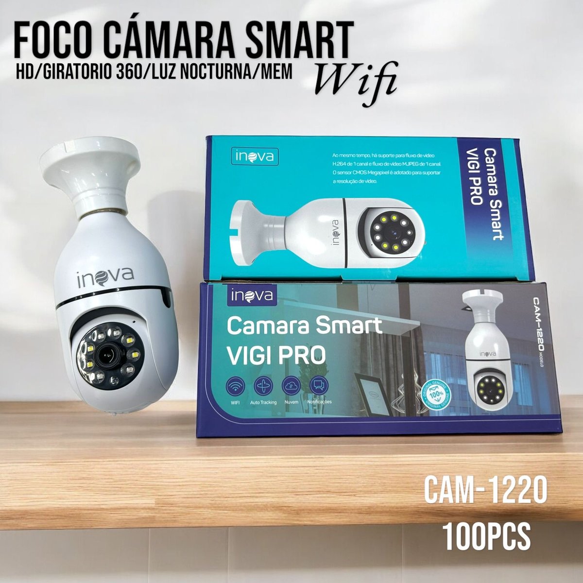 Foco Camara Smart Inova 360