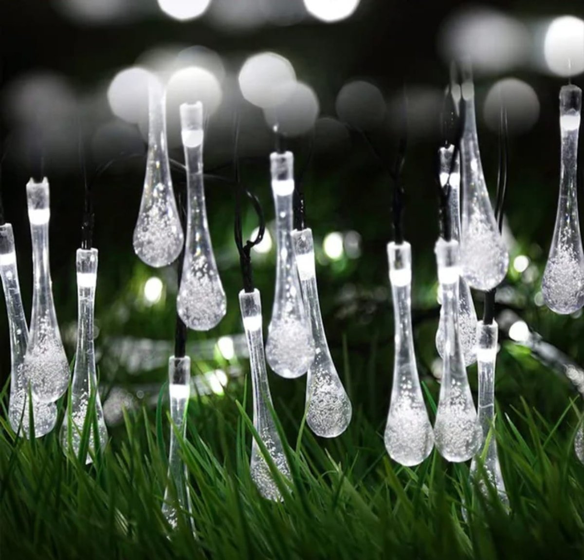 Led Solar Tipo Gotas Colorido