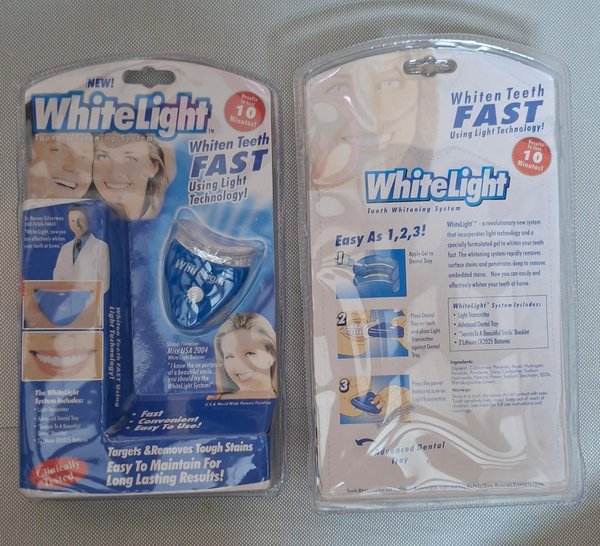 WhiteLight Tooth Whitening System - Blanqueador Dental con Luz, Resultados en 10 Minutos
