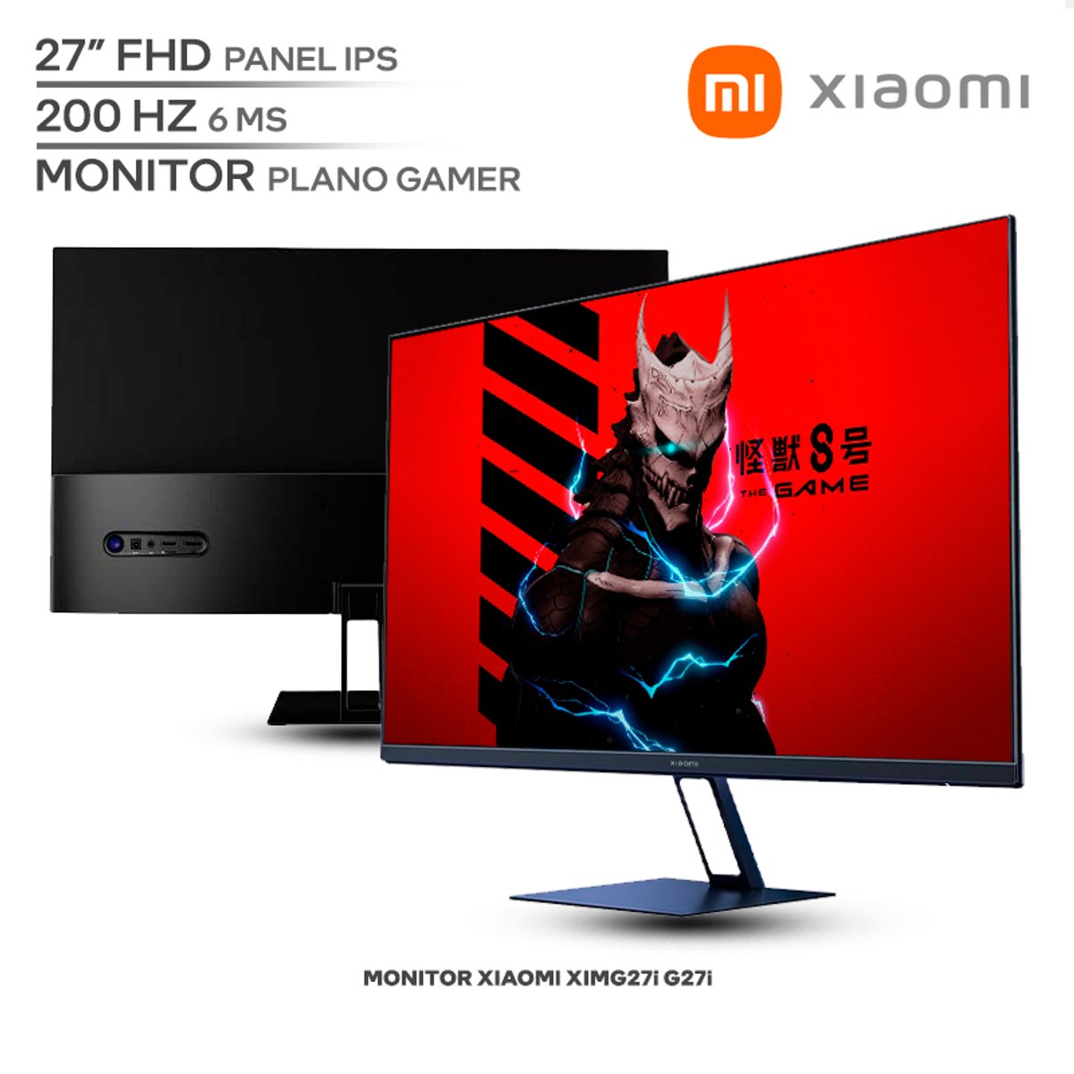 Monitor Gamer Xiaomi G27i XIMG27i / 27 Pulgadas / Resolución FHD / Panel IPS / 200Hz / 6ms / Diseño Plano / Negro