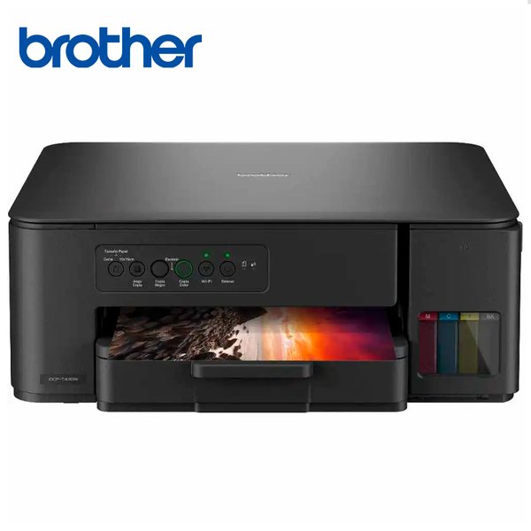 Multifuncional Brother DCP-T430W / Rinde 7,500 pág. Negro o 5,000 Color / Tinta Continua / Wi-Fi y USB / Escáner Carta y A4 / Bandeja Frontal
