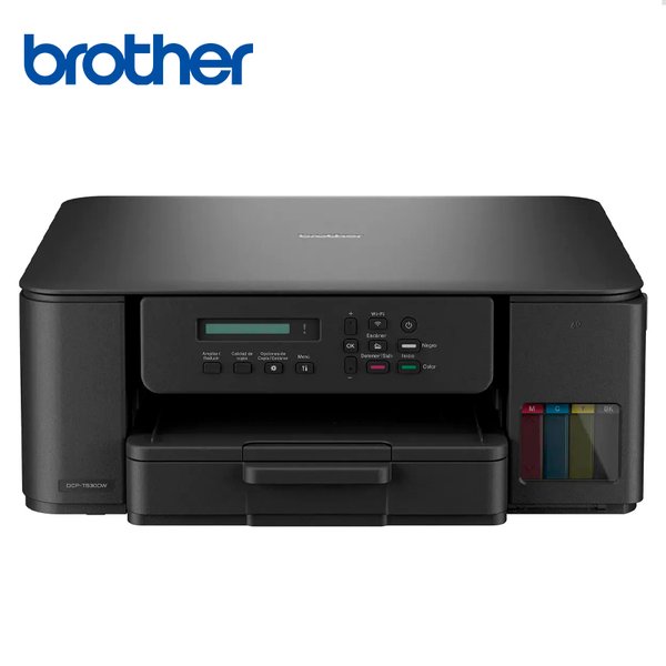 Multifuncional Brother DCP-T530DW / Rinde 7,500 pág. Negro o 5,000 Color / Tinta Continua / Wi-Fi / Doble Cara Automática / Pantalla LCD / Bandeja Frontal