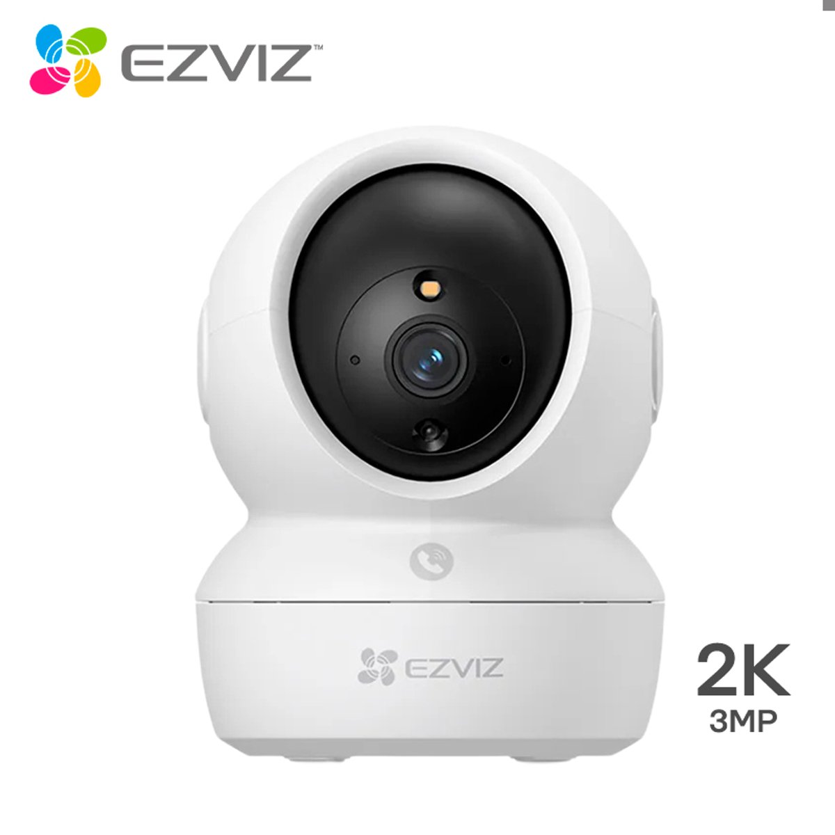 Cámara IP Wi-Fi Ezviz H6c Pro 2K / 3MP / Movimiento PTZ 360° / Audio Bidireccional / Visión Nocturna / Detección Humana / Wi-Fi