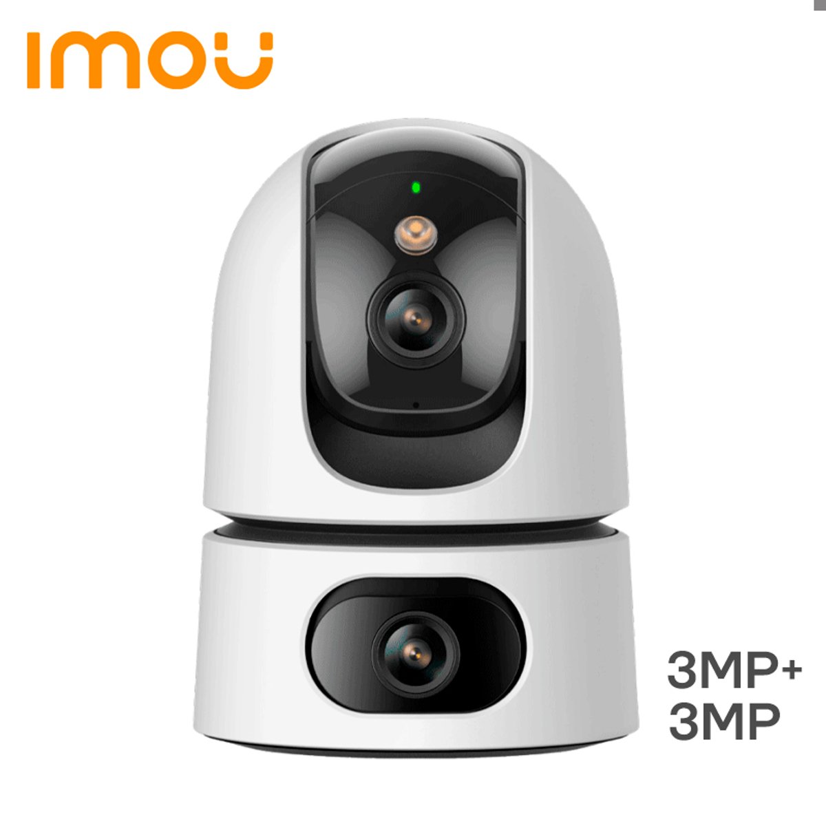 Cámara IP Wi-Fi Imou Ranger Dual 3MP+3MP / Lente Dual / Movimiento PTZ 360° / Audio Bidireccional / Visión Nocturna / Detección Humana / Wi-Fi