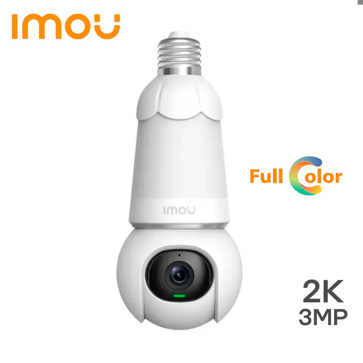 Cámara IP Wi-Fi Tipo Foco Imou Bulb Cam 3MP / Full Color / Movimiento PTZ / Rosca E27 / Audio Bidireccional / Detección Humana / Wi-Fi
