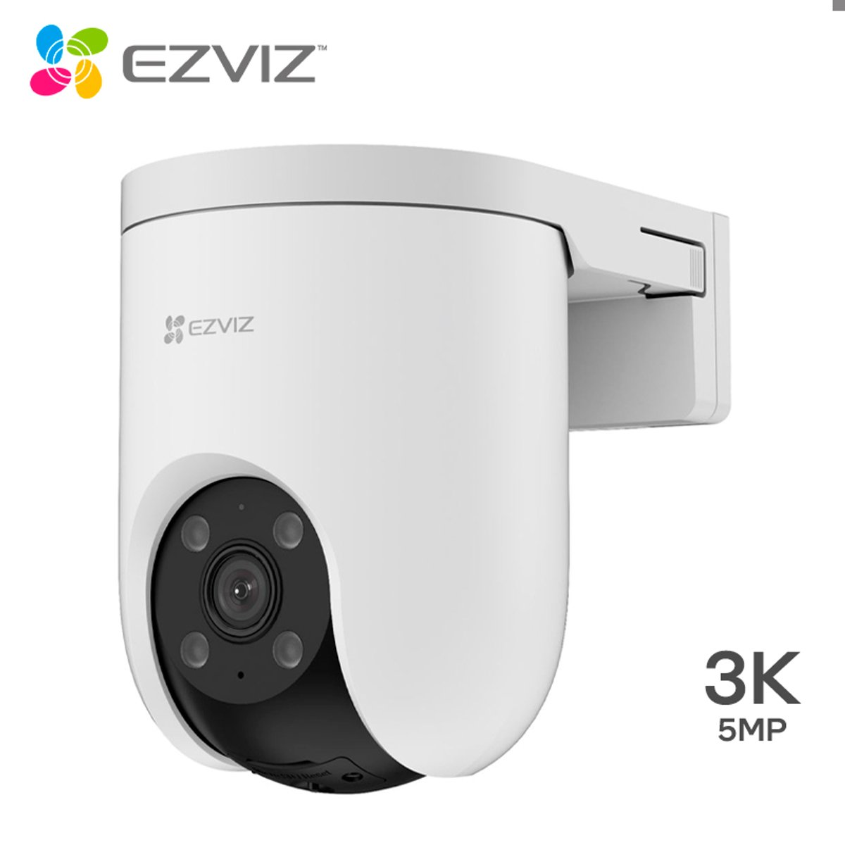 Cámara IP Wi-Fi Exterior Ezviz H8c Pro 3K / 5MP / Movimiento PTZ Exterior / Visión Nocturna Full Color / Audio Bidireccional / Detección Humana / Wi-Fi