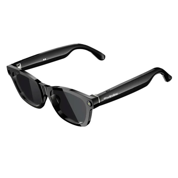 Gafas de Sol Inteligentes Blackview / Cámara 8MP 1200P / Bluetooth V5.4 y Wi-Fi / Reproduce Música / Negro