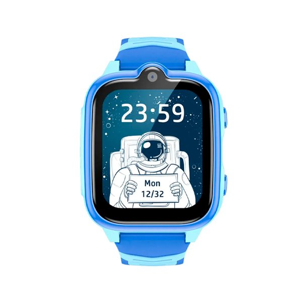 Reloj GPS Blackview para Niños / Chip 4G / Pantalla 1.83" / 1GB+8GB / IP67 Resistente al Agua / Videollamadas / Con Parlante / Azul