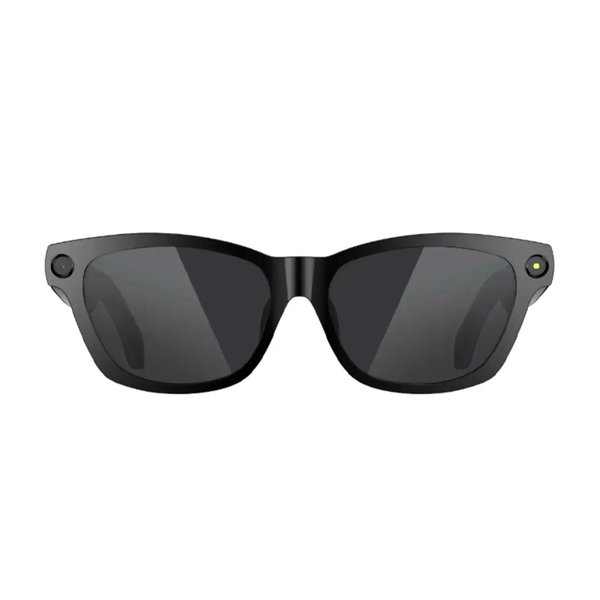 Gafas de Sol Inteligentes Blackview / Cámara 8MP 1200P / Bluetooth V5.4 y Wi-Fi / Reproduce Música / Negro