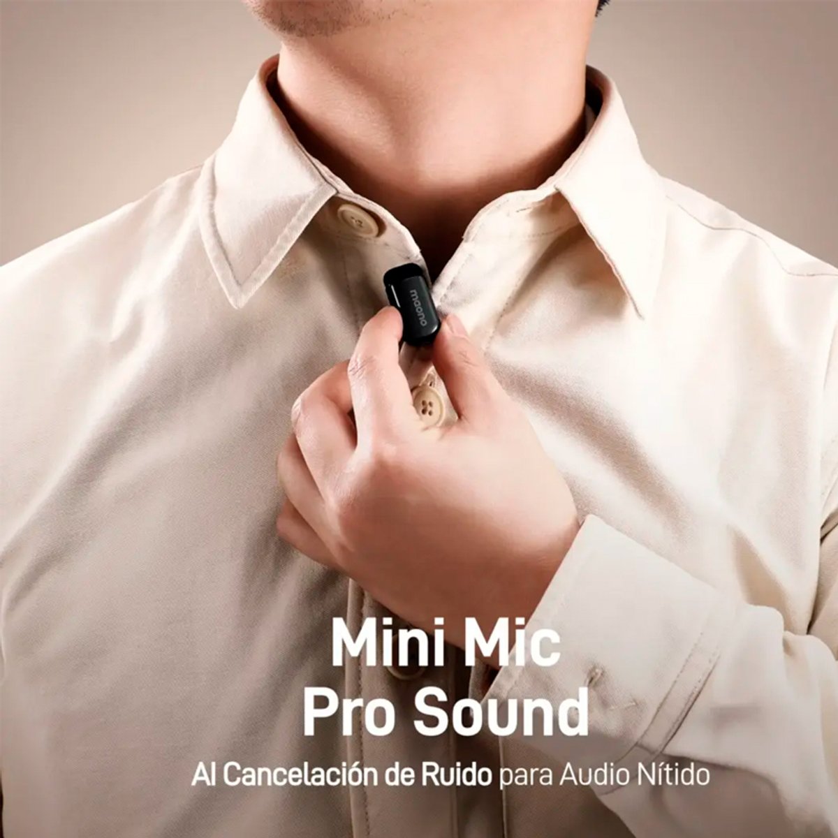 Micrófono Inalámbrico Maono Wave T1 Mini / Con Inteligencia Artificial / Incluye Estuche de Carga y Sistema Dual - 8