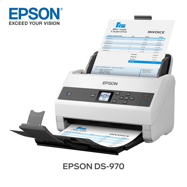 Escáner Epson DS-970 / Máxima Velocidad Profesional / Pantalla Color 1.44" / ADF 100 Hojas / 85 ppm - 170 ipm / Duplex / USB 3.0