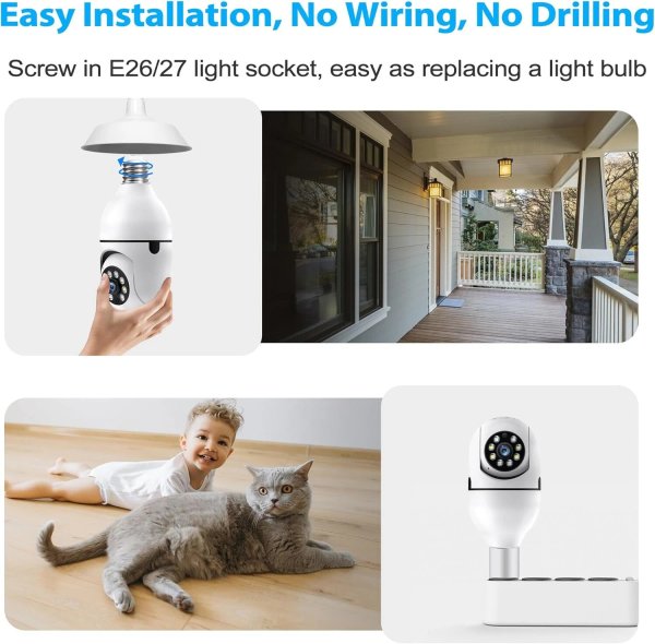 CAMARA DE VIGILANCIA SMART GIRATORIA INTERIOR VISION HD (TIPO FOCO)
