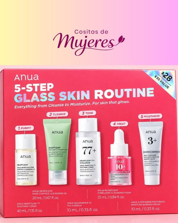 Set de cuidado facial Anua Heartleaf 5-Step