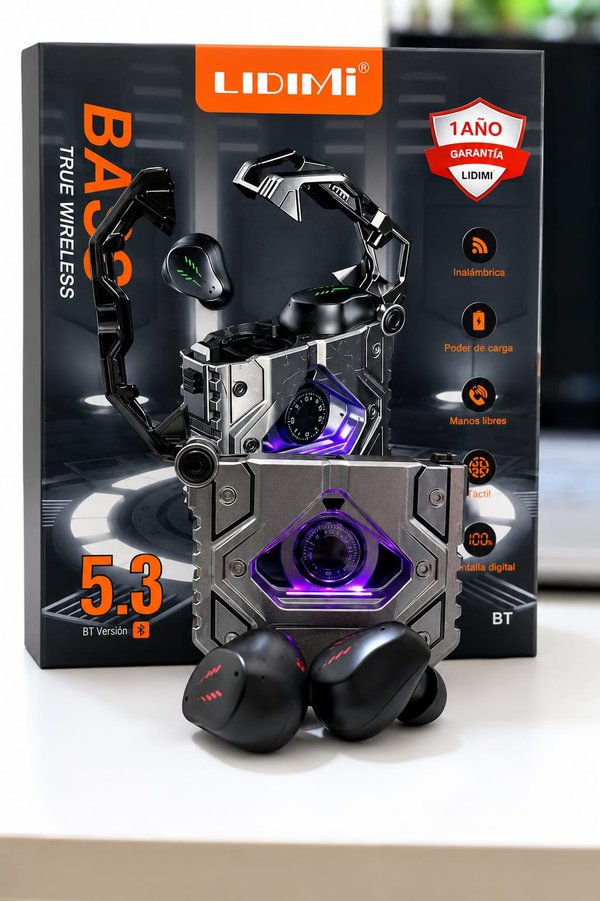Auriculares Bluetooth Gamer LIDIMI Bass LD-A3286-BT