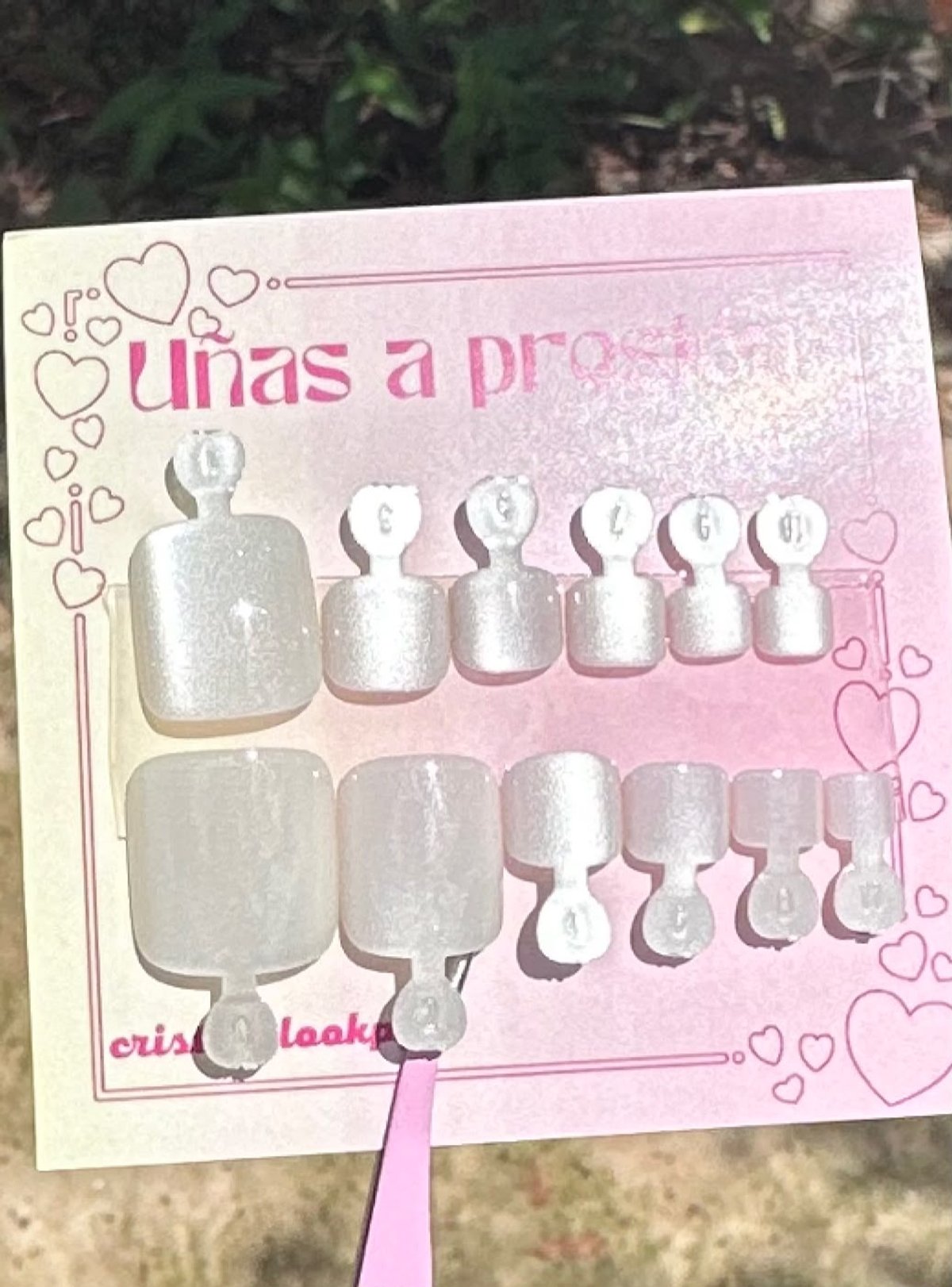 Uñas para pies ojo de gato rosa – POBB-101