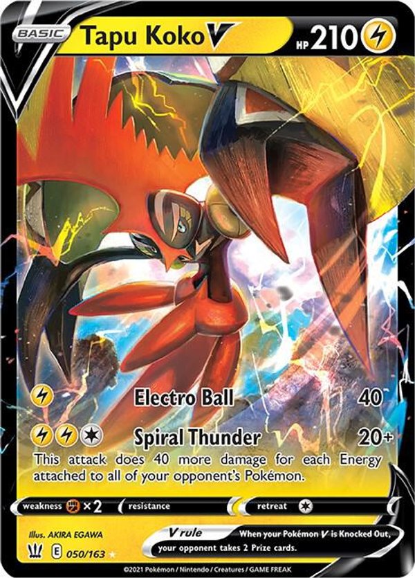 Battle Styles Tapu Koko V 050/163