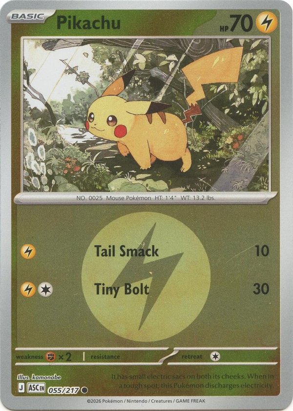 Ascended Heroes - Pikachu (Energy Symbol Pattern) - 055/217