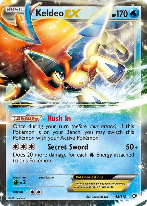 Keldeo EX - Legendary Treasures (LTR)