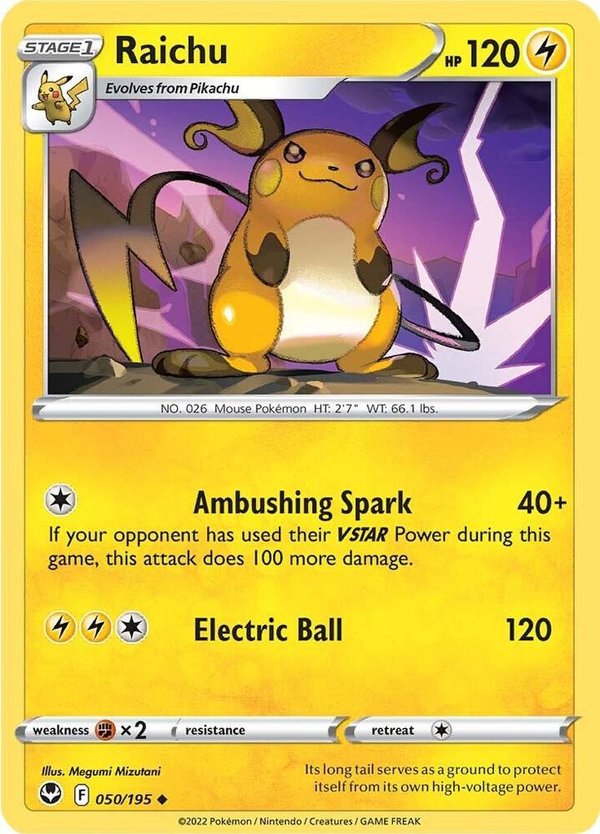 Raichu - SWSH12: Silver Tempest (SWSH12)