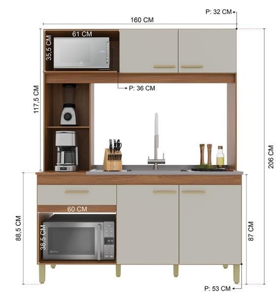 KIT COCINA 4P 160 ENNE 6214.1 IND FRE|OW - 4