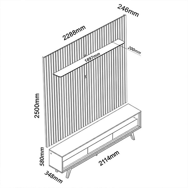 PANEL NOBRE C|RACK REQUINTE LED GEL NT|O - 3