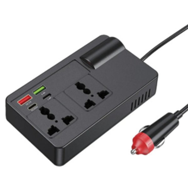 Inversor Múltiple Automotriz con Puertos de Carga USB