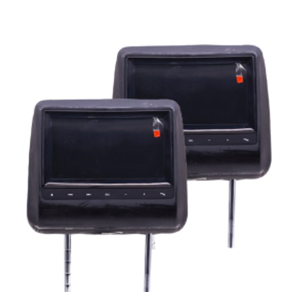 Par de Cabeceras para Asiento de Auto con Pantalla Gris