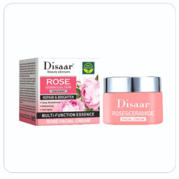 Crema Facial Nutritiva de Rosa y Ceramidas
