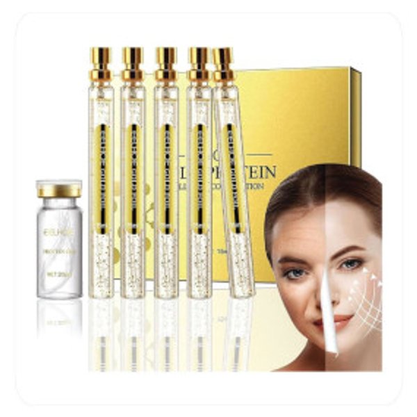 Filamentos de Colágeno y Proteína de Oro para Soporte Facial