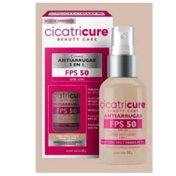 Crema Facial Antiarrugas de Alta Protección FPS 50