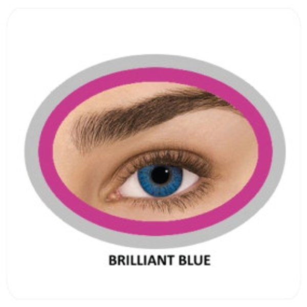 Lentes de Contacto Estéticos Tono Azul Brillante