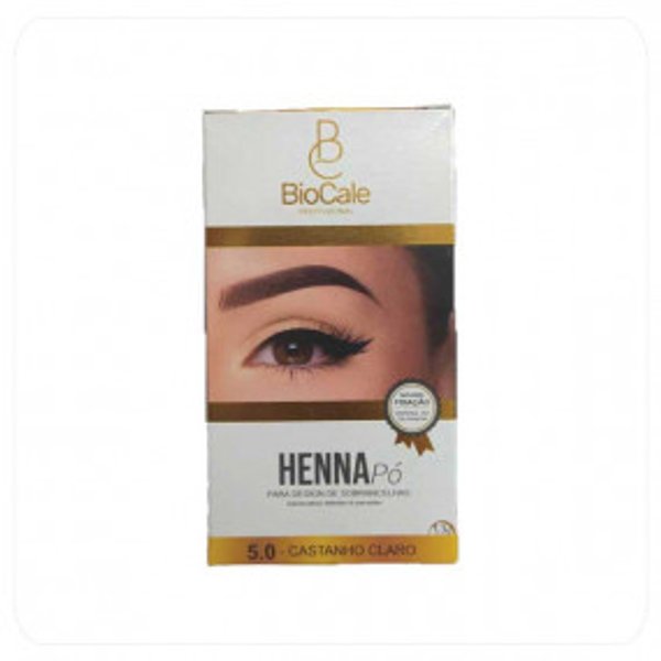 Henna en Polvo para Cejas Tono Castaño Claro