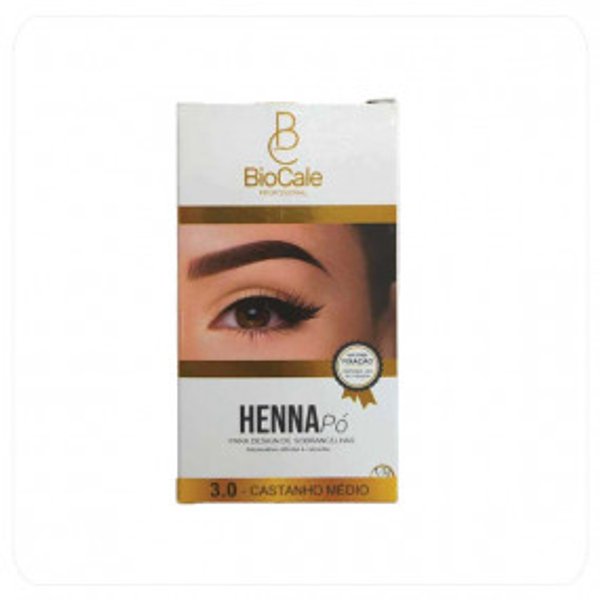 Henna en Polvo para Cejas Tono Castaño Medio