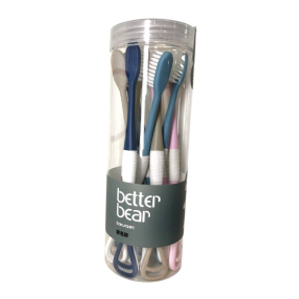 Set de Cepillos con Limpiador de Lengua 10uds