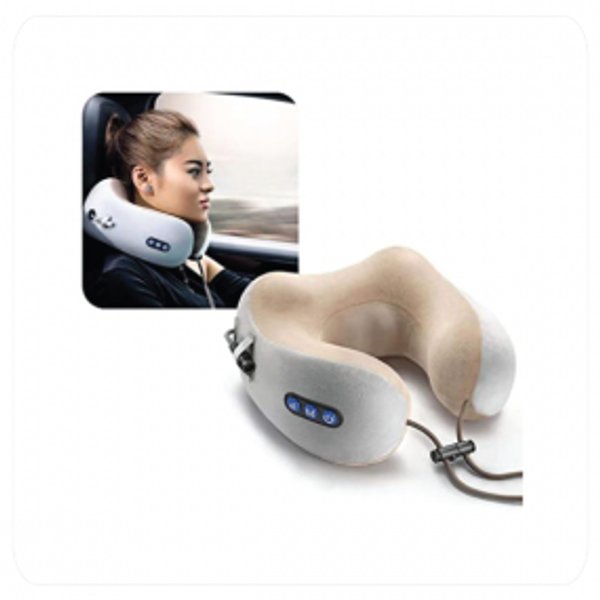 Almohada Cervical Masajeadora USB Marrón