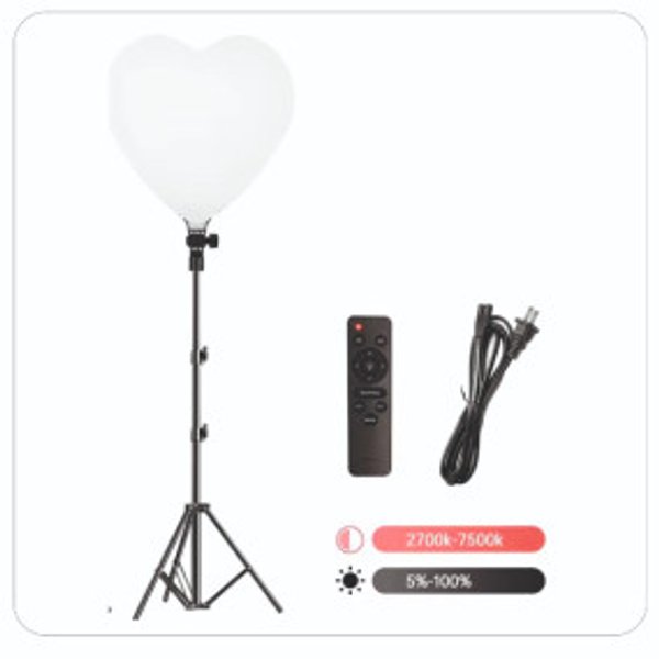 Anillo de Luz LED en Forma de Corazón Bivolt