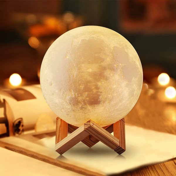 Lámpara Humidificadora con Diseño Lunar Realista