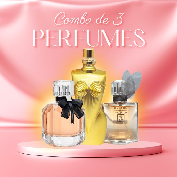 Combo de Perfumes Femeninos Onlyou (Set x3 de 30ml)