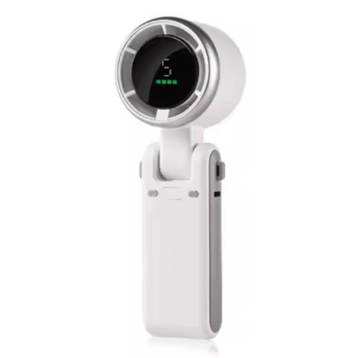 Mini Ventilador Portátil / 5 velocidades / Recargable - Blanco