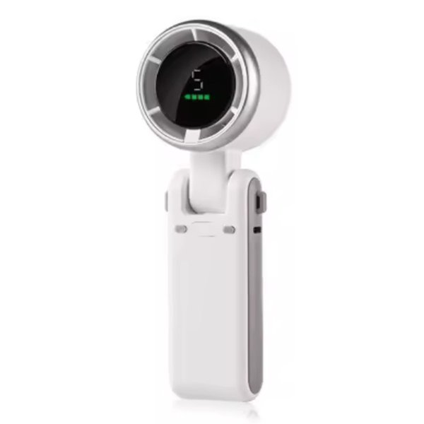 Mini Ventilador Portátil / 5 velocidades / Recargable - Blanco