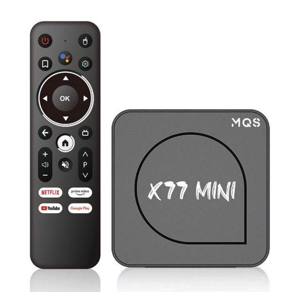 Receptor TV Box MQS X77 Mini / 4K / 64GB / 256GB / WiFi / Android 10 - Negro