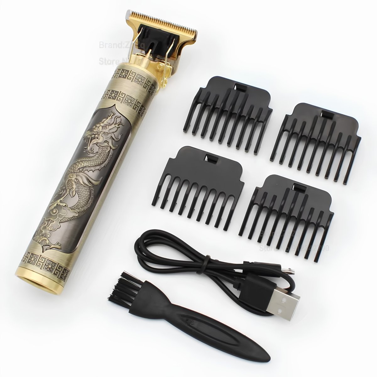 Barbeador Cortador de Pelo Iwoo 3W Dorado Premium