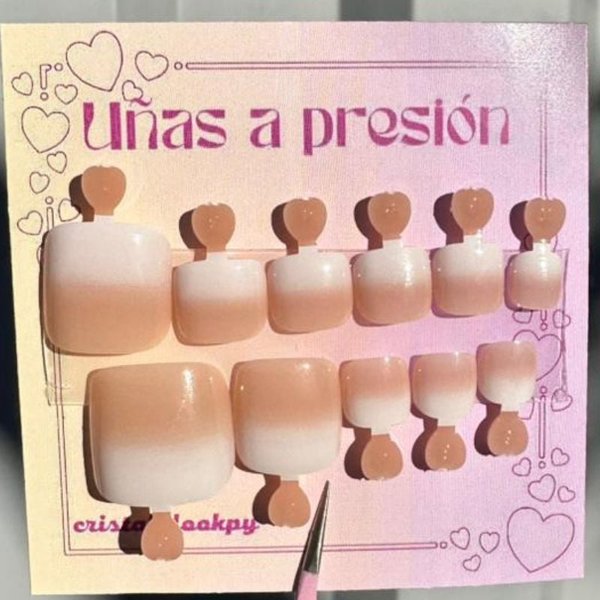 Press on para pies - Francesitas en degradé - POBB-009