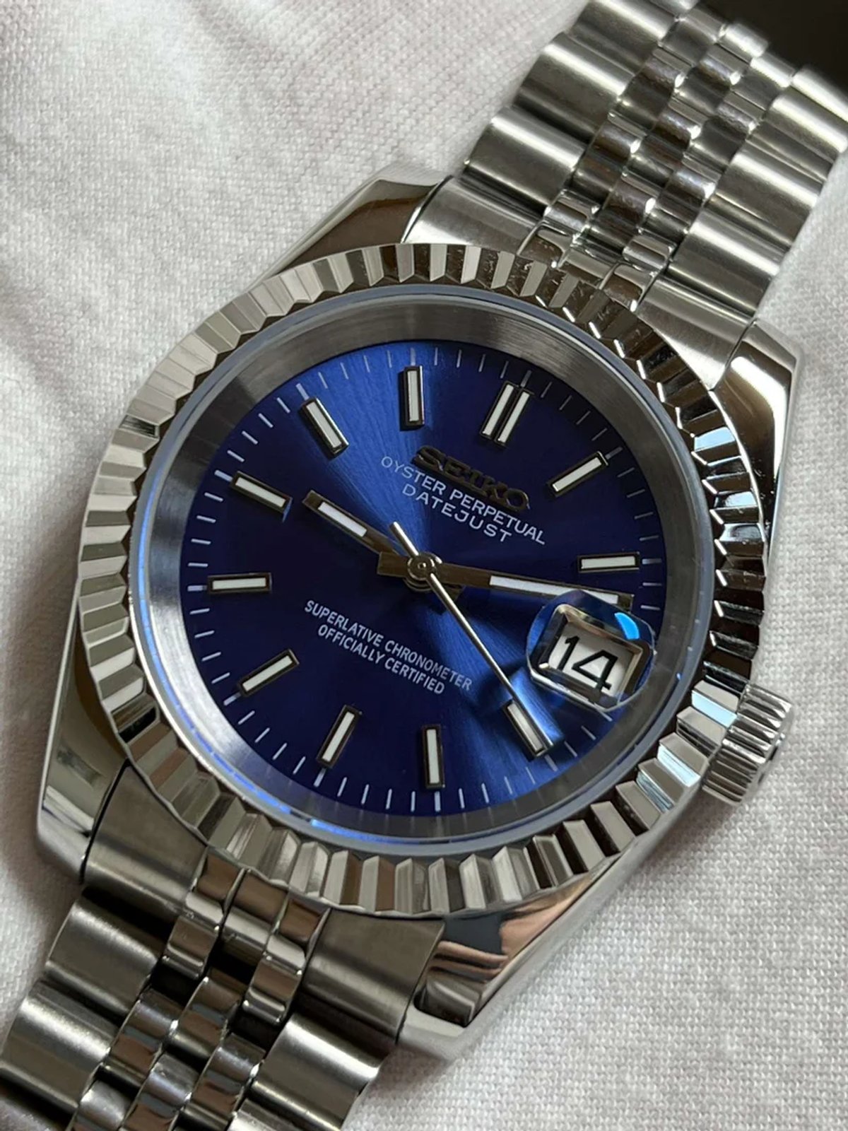 Seiko Mod - DateJust Royal Blue