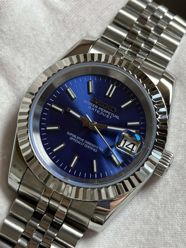 Seiko Mod - DateJust Royal Blue