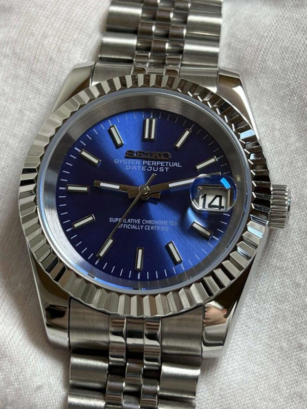 Seiko Mod - DateJust Royal Blue