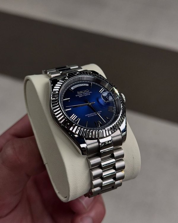 Seiko Mod - DayDate Royal Blue