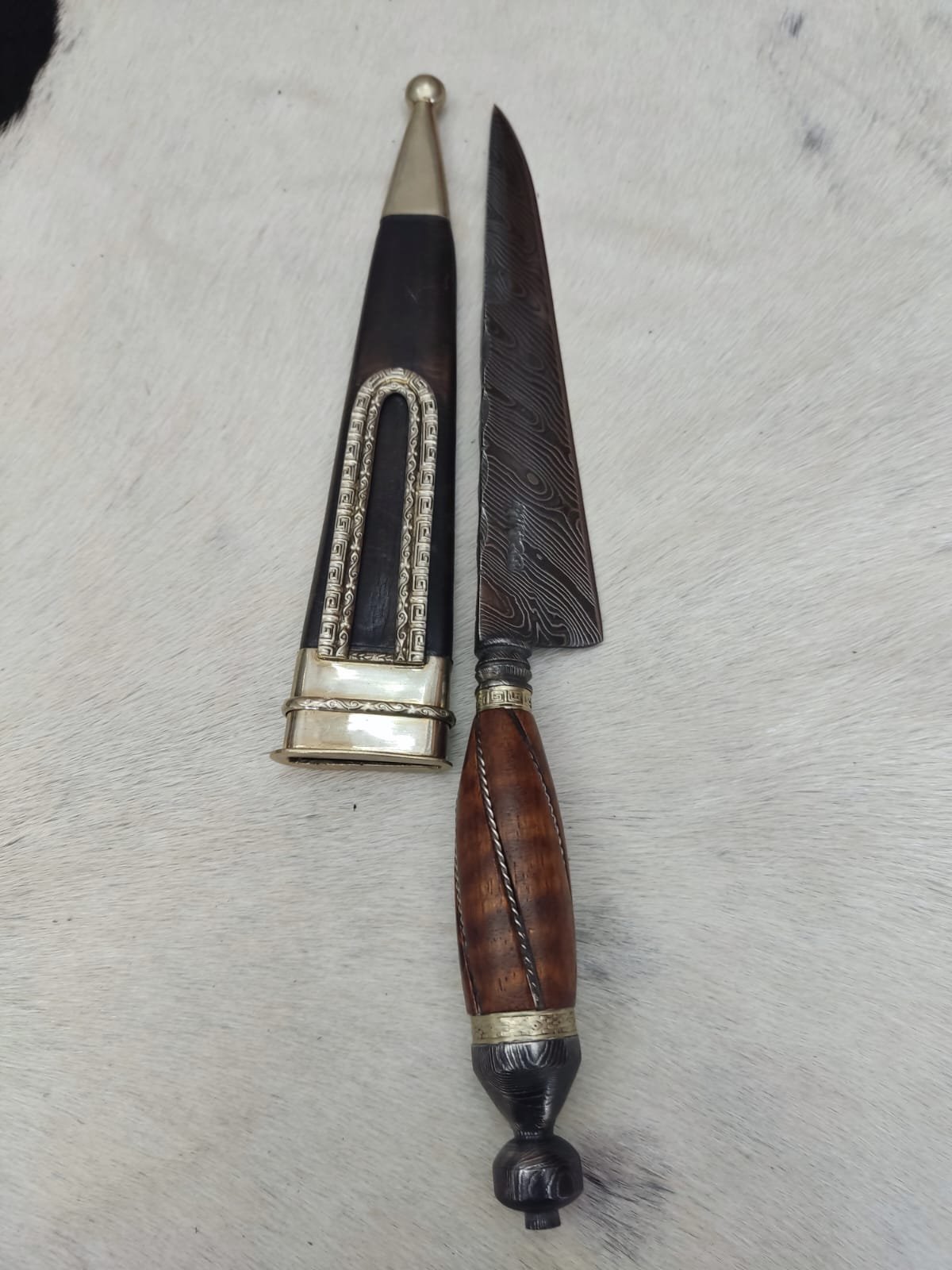 Cuchillo Artesanal Integral Damasco 8" - 3