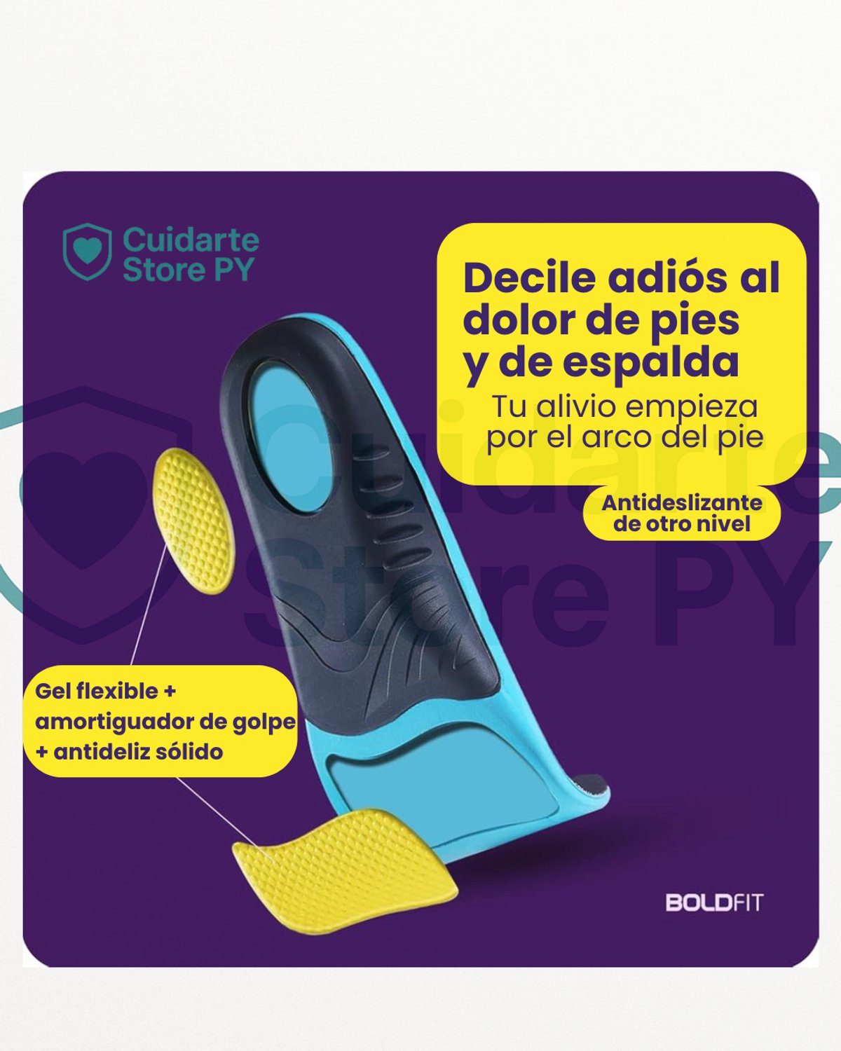 Plantilla Ortopedica Corrector De Pies - 3